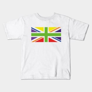 Union Jack Pride Flag Platinum Jubilee 2022 Kids T-Shirt